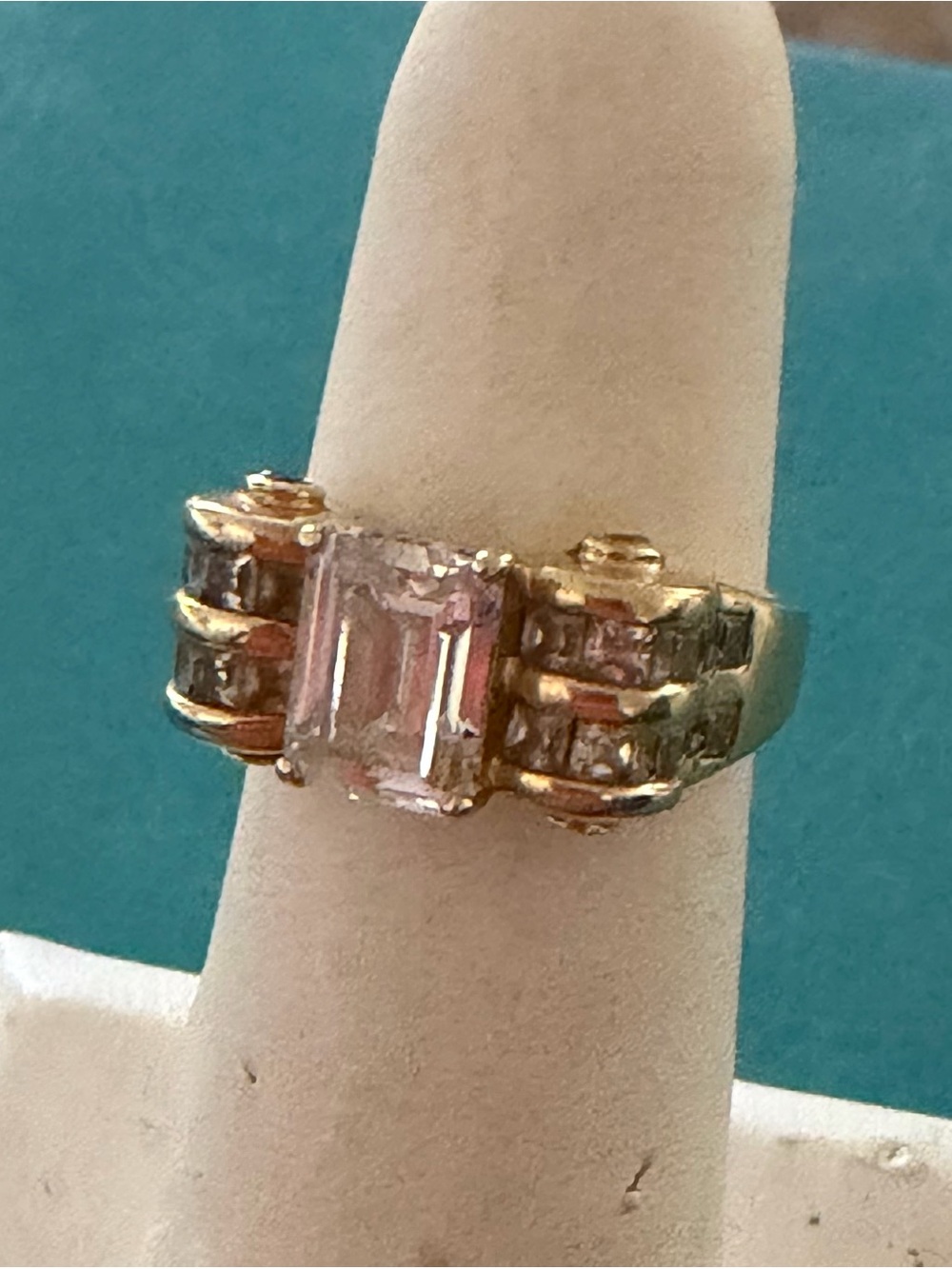 14kt diamonique ring
